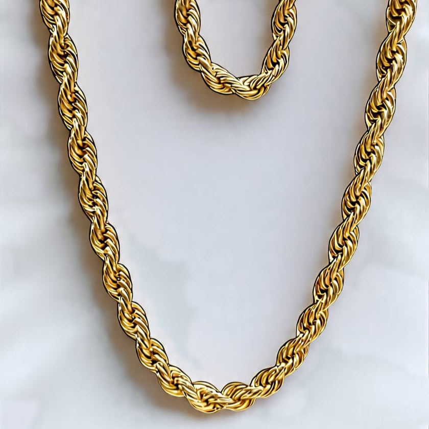 Rope chain and Bracelet gold edition